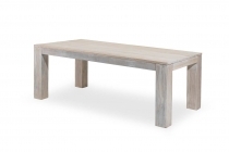 Dining table - Solid - Solid teak White